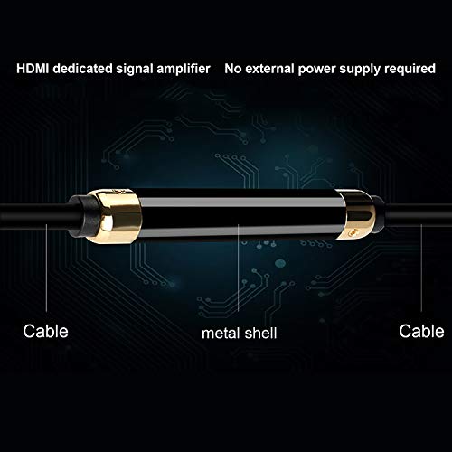 HDMI Cable 100 ft(Feet) with Signal Booster 2.0V - Support 4K 3D Ethernet 1080P and Audio Return Channel