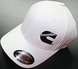 Cummins Fitted Flexfit Flex Fit White Hat Cap Dodge Truck Small/medium