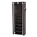 SONGMICS 10-Tier Shoe Tower Rack with Cover 27-Pair Space Saving Shoe Storage Organizer Dark Brown URXJ10Z