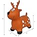 Bouncy Horse Hopper for Toddlers-Hopping/Hoppity/Bouncing/Bounce Horse, Jumping Horse, Inflatable Ride-on Animal Toy for Kids/ Children/ Boys/ Girls ( Pump Included)