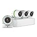 EZVIZ Full HD 1080p, 4 Weatherproof HD Security Camera, 4 Channel 1TB DVR Storage, 100ft Night Vision, Customizable Motion Detection Outdoor Surveillance System (Renewed)
