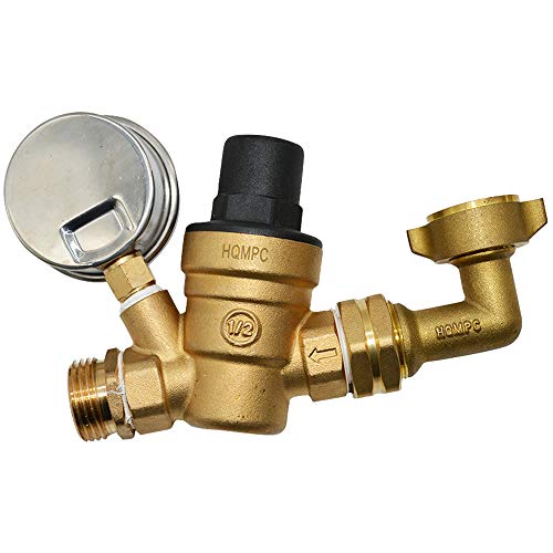HQMPC Garden Hose Elbow Connector 90 Degree Brass Hose Elbow (2Pcs