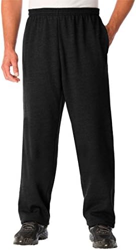 KingSize Men's Big & Tall Fleece Open-Bottom Pants