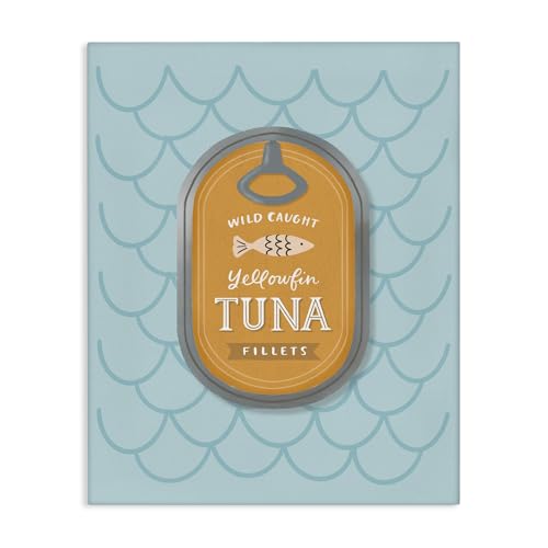 Stupell Industries Nautical Tuna Tin Canvas Wall Art design by Sandra Picco, 30…