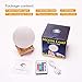 Night Light, Magifire 3D Moon Lamp 16 Colors Remote&Tap Control Dimmable Moon Light with Wooden Stand USB Charging Cable for Home Decoration Kids Birthday Gift Valentine's Day(3.94 inch/10 cm)