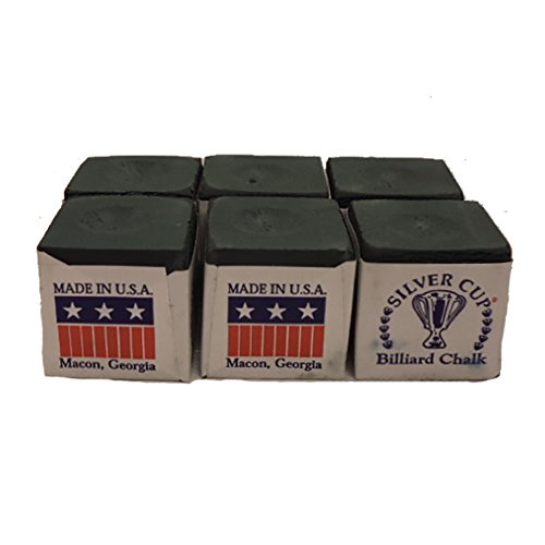 Silver Cup Half Dozen Spruce Pool Cue Chalk