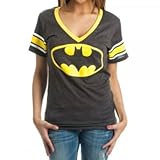 DC Comics Logo Juniors Womens Vneck T-shirt
