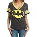 Batman Logo Deep V-Neck Juniors T-Shirt