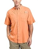 Columbia Men's Tamiami II Short Sleeve Shirt, Bright Peach, Large