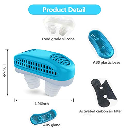 image for GUOHAPPY Upgrade Anti Snoring Devices 2-in-1,snoring Solution Nasal Di