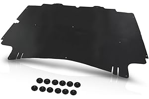 LQI Hood Insulation Pad 1/2" with Clips Compatible with Dodge Ram 1500 2002-2008, Fit Dodge Ram 2500 3500 2003-2009 Black