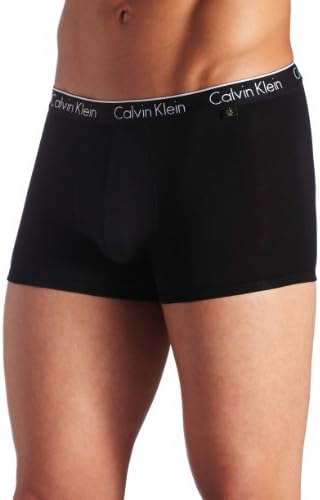 ck one Men's Cotton Stretch Trunk, Black, Medium