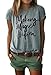 Making Magic Happen Shirt Women Short Sleeve Cute Funny Vacation Tee T-Shirt L Gray