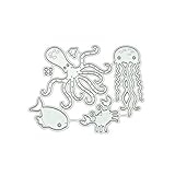 BUZHI 1set Christmas Cutting Die Embossing Dies Carbon Steel Die Cuts Stencils for Scrapbooking Card Making Supplies (Octopus Cutting Dies)