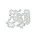 BUZHI 1set Christmas Cutting Die Embossing Dies Carbon Steel Die Cuts Stencils for Scrapbooking Card Making Supplies (Octopus Cutting Dies)