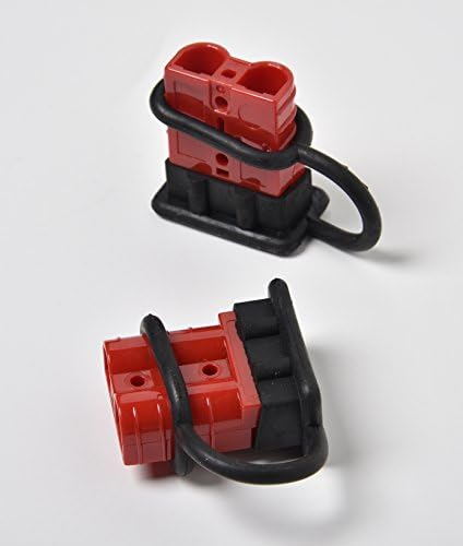 Alfa Wheels Winch Quick Connect by 6-10 AWG Battery Connect & Disconnect Plug Set With 50 Amps Max Capacity – Weather-proof Rubber Caps Included – Easy To Install – Perfect For Medium Size Winches