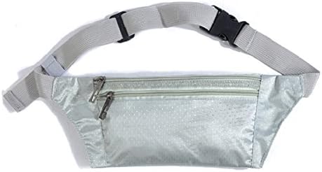 Running Belt Bum Bag Waterproof Fanny Pack Lightweight Adjustable Travel Waist Belt Bag Unisex (Gray)