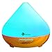 Diffusers for Essential Oils, TaoTronics 300ml Ultrasonic Humidifiers with Wood Grain, Cool Mist Aroma Diffuser with 7 Colors, Low Water Auto Shut-off, Up to 6 Hours Timer