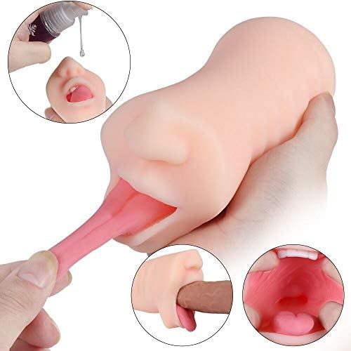 Pocket Pusseys Adult Male Release Pressure Toys with Realistic Tight and Soft Tunnel for Men Pleasure (Tongue)