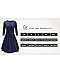 OUGES Women's 3/4 Sleeve Casual Cotton Flare Dress