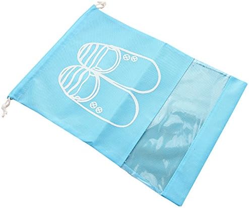 Dailydollor 6pieces/lot Home and Travel Portable Clothing Storage Shoes Space Saver Bags (M, Blue)