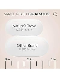 L-Arginine HCL 1000 mg - Soporte de óxido de nitrc (NO) - Circulación y soporte para la salud cardiovascular - Tamaño de tableta más pequeño por Nature's Trove