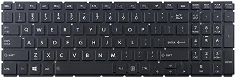 New US Layout Laptop Replacement keyboard with backlit For Toshiba Satellite Radius P55W-B5220 P55W-B5225 P55W-B5221, US layout glossycolor
