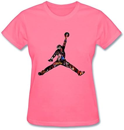YYShirt Women's Michael Jordan Logo T-Shirts Medium Pink