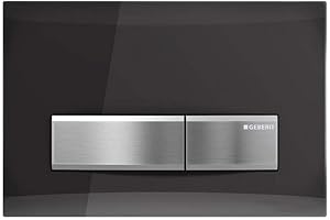 GEBERIT 115.788.SD.2 Sigma 50 Toilet Dual Flush Actuator, Smoke Glass