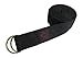 Clever Yoga - 8 ft Yoga Strap for Exercise & Physical Therapy, Leg Stretching Strap Yoga Accessories & Stretching Equipment, Leg Stretcher Straps for Women & Men, Home Workout Essentials - Black