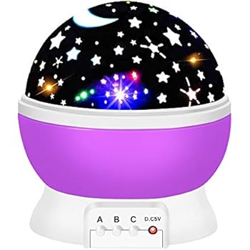 Boy Girl Toys Age 3 12 Ouwen Night Light Moon Star Rotating