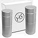 Herb Stash Jars | 2 Solid Aluminum Airtight Smell Proof Containers #1 Best Way To Preserve Spices & Herbs