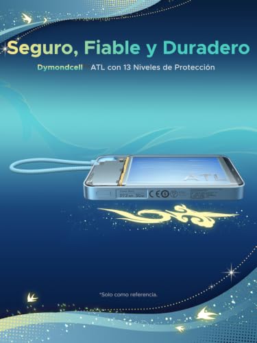 UGREEN x Honkai: Edición Star Rail Qi2 15W 10000mAh Power Bank Ultra Delgada Batería Portátil con MagSafe, 30W Cable USB-C Integrado, Carga Inalámbrica Magnética Compatible con iPhone 17/16/15 Series