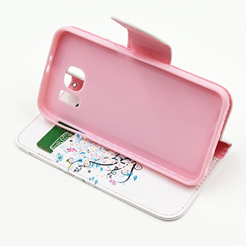 image for Galaxy S6 Case, Firefish S6 Case [Kickstand] [Leather Wallet] Bumper L