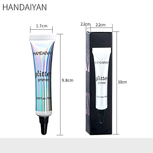 Aviat Foundation Makeup Primer- 10ml Shimmer Glitter Sequined Base For Eyeshadow Primer Natural Eyeshadow Cream Stops Shine, Smooths Skin,