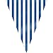 Striped Pennant Banner, 12 Feet, Royal Blue
