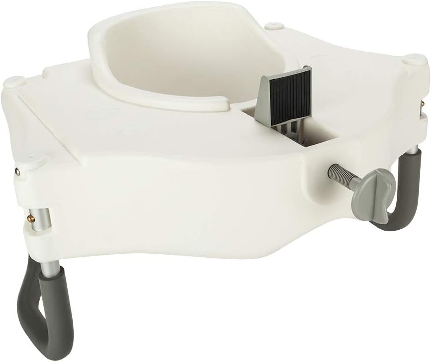 Elevated Plastic Toilet Seat, Raised Toilet Seat with Handles, Ergonomic Design, Durable and Easy to Use - for The Elderly, The Disabled, Pregnant Women: Home & Kitchen