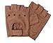 Allstate Leather Unisex Adult AL3010 Premium Fingerless Glove Large Brown