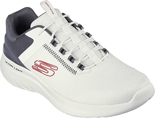 Skechers Mens Bounder White Charcoal, 44 EU price in UAE