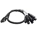 Seismic Audio Speakers DB25 to 8 Channel ¼” XLR Male 3 Foot D-Sub Snake Cable, PatchBay Interface Modular Cable
