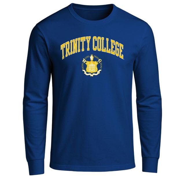 Barnesmith Trinity College Bantams Long Sleeve Adult Unisex T-Shirt, Heritage, Navy, X-Large Image