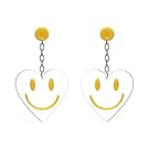 Tidoo Jewelry Lovely Acrylic Dangle Stud Earring Punk Style Nightclub Exaggeration Hip Hop Jewelry