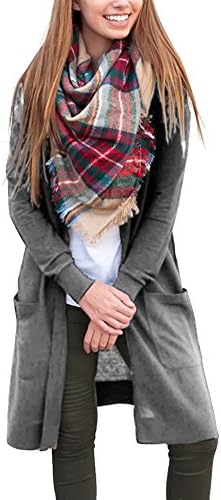 OLRAIN Women's Casual Floral Printed Long Kimono Coats Outwear Cardigan Tops