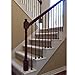 Affordable Stair Parts - Stair Railing Iron Balusters (Contractor Pack of 5) Single Basket Stair Metal Balusters - 1/2
