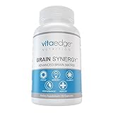 VITAEDGE Brain Supplement - All Natural Nootropic Pills for Memory, Focus, Clarity and Concentration - Formulated with Dmae, Gaba, Green Tea Extract, Bacopa Monnieri for Women or Men