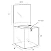 Clear-Ad - Acrylic Donation, Ballot, Raffle or Suggestion Box with Lock and Removable Sign Holder - Plastic Comment or Compaint Container - Plexiglass Multipurpose Box with Slot - Clear (8x8)