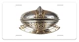 Medieval License Plate by Lunarable, Head Gear of