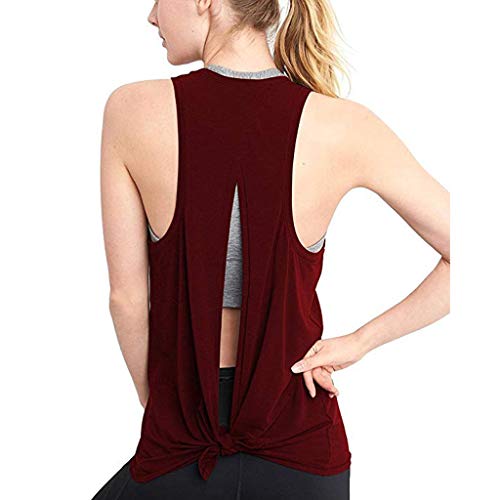 image for ASERTYL Women's Sleeveless Scoop Neck Flowy Loose Fit Racerback Tank T