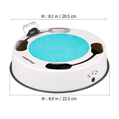 POPETPOP-Katzenspielzeug-Automatisches-Interaktives-Katzen-Spielzeug-Elektrisch-Ktzchen-Fangen-die-Maus-mit-Kratzmatte