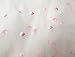 Lace Fabric White Organza Pink Floral Embroidery Wedding Bridal by The Yard